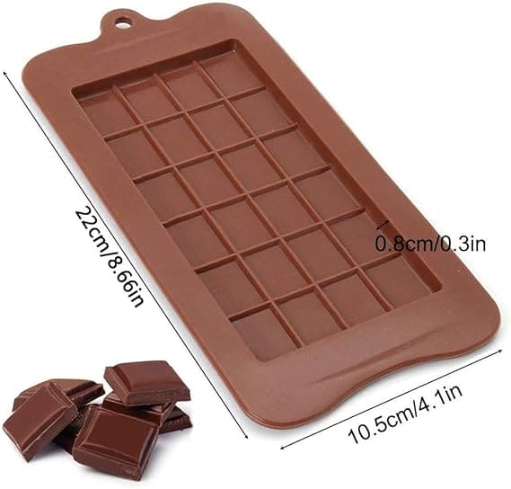 Silicone Cube Bar Mold, 24 Cavity Chocolate Bar Mold, Candy Maker Sugar Mold Bar, Bakeware Kitchen Baking Tool, Block Ice Tray, Non-Stick Reusable Candy and Energy Bar Mold, Cake Decoration Tools Silicone Cube Bar Mold, 24 Cavity Chocolate Bar Mold, Candy Maker Sugar Mold Bar, Bakeware Kitchen Baking Tool, Block Ice Tray, Non-Stick Reusable Candy and Energy Bar Mold, Cake Decoration Tools